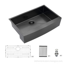 Amazon Stainless steel Class Kitchen Sink Farmhouse Black